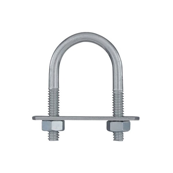 National Hardware U-Bolt, 1/4"-20, 1-3/32 in W, 1-15/16 in H, Zinc Plated Steel N100-369 - main